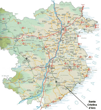 Plattegrond van villa locatie